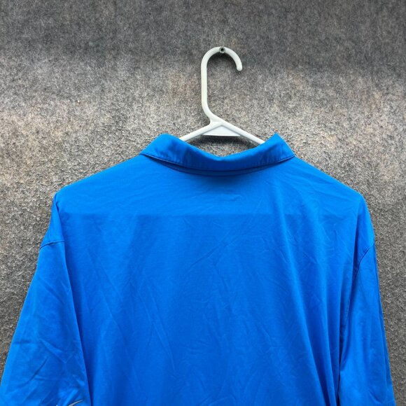 Nike Polo Shirt Mens XL Blue Performance Jersey Dri Fit Golf Golfer Extra Large - Picture 8 of 10